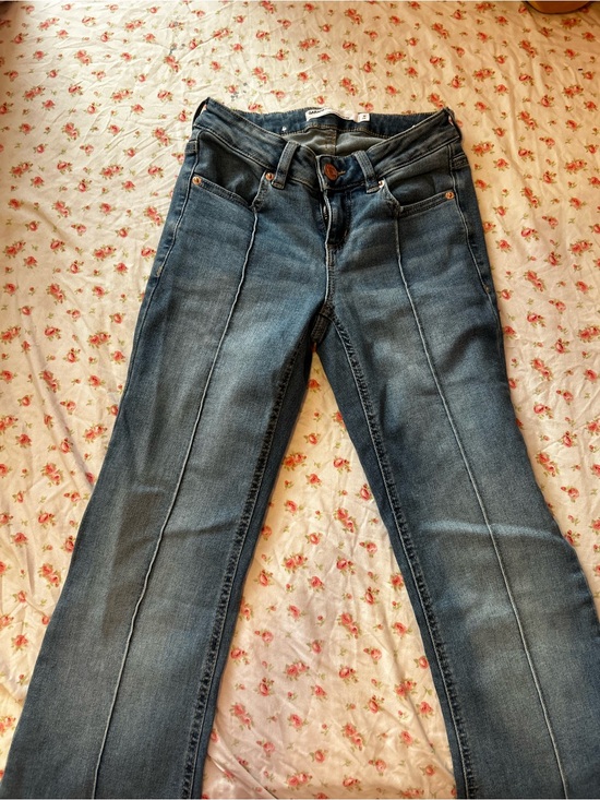Garage Denim - Garage Women's Mid Blue Flare Jeans with Front Seams